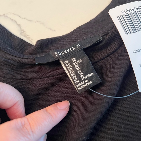 Black T-Shirt with White Stripes - Picture 3 of 3